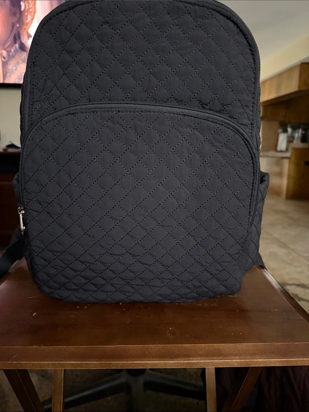 Universal Thread Black Quilted Backpack